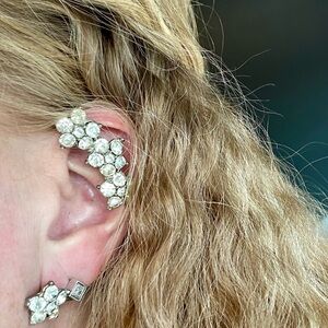 Vintage Rhinestone Ear Cuff Wraps
